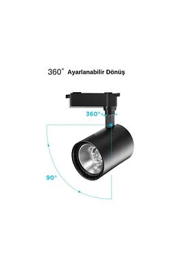 30 W Ray Spot Siyah Kasa Gün Işığı Led Aydınlatma ürün fotoğrafı