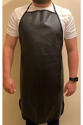 Siyah Su Sıvı Geçirmez Önlük Bulaşık Önlüğü Aşçı Temizlikçi Askılı Iş Mutfak Önlüğü Askılı Önlük ürün fotoğrafı