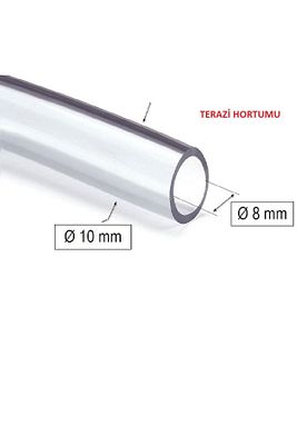 8 Mm 5 metre Şeffaf Terazi Hortumu Termosifon Otomobil Kapı Fitili 5 Metre ürün fotoğrafı