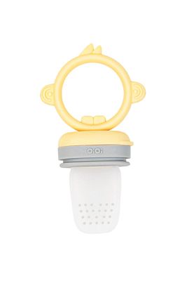 Silikon Püre Meyve Sebze Emziği Mellow Yellow / Powder Grey ürün fotoğrafı
