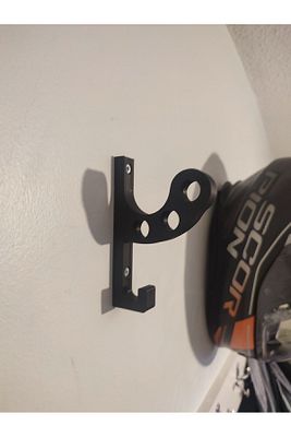 Motosiklet Bisiklet Scooter Kask Ve Mont Duvar Askısı Kask Tutucu Mont Askılıklı Vida Dübel Dahil V2 ürün fotoğrafı