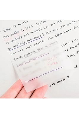 Süper Şeffaf Postit 50 Yaprak Not Kağıdı Transparan ürün fotoğrafı