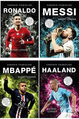 Parodi Yayınları Ronaldo - Messi - Mbappe - Haaland Sahanın Yıldızları Poster Kart Sticker Hediyeli ürün fotoğrafı