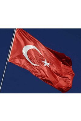 Türk Bayrağı 100x150 Cm Özel Raşel Kumaş Bayrak ürün fotoğrafı