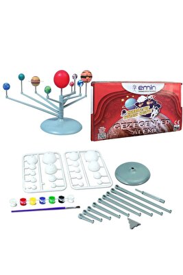 Güneş Sistemi Modeli, Gezegen Sistemi, Boya, Fırça, Eğitici Maket, Deney Seti, Plastik ürün fotoğrafı