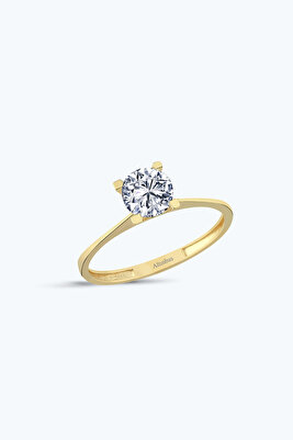 Altın Tektaş Yüzük ürün fotoğrafı