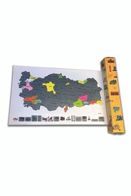 Gez-kazı Türkiye Haritası - Kazınabilir Harita ürün fotoğrafı