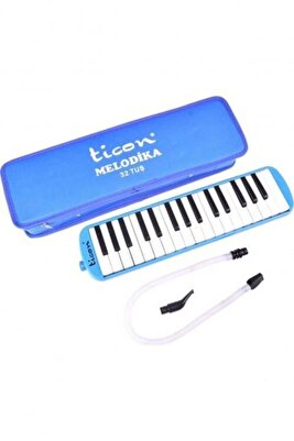Melodika 32 Tuşlu Çantalı Mavi Renk Özel Sert Çantalı ürün fotoğrafı
