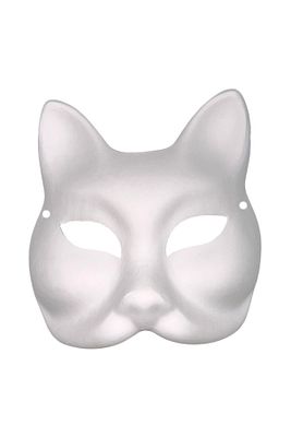 Südor Kedi Maskesi / Boyama Kedi Maskesi / Karton Kedi Maskesi / Eğitici Boyanabilir Karton Maske ürün fotoğrafı