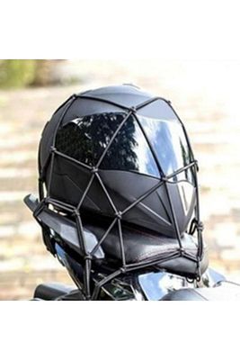 Motosiklet Bagaj Filesi Ahtapot 16 Gözlü Motor Kask Bağlama Eşya Taşıma Filesi siyah ürün fotoğrafı