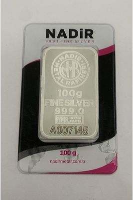 24 Ayar 100 Gr Gümüş Külçe ürün fotoğrafı