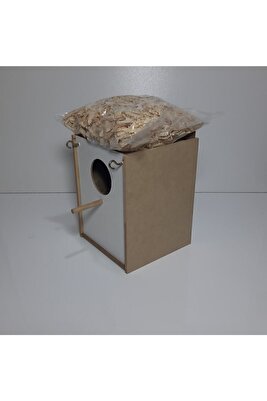 Ev Tipi Muhabbet Kuşu Yuvalık (TALAŞ HEDİYELİ) ürün fotoğrafı