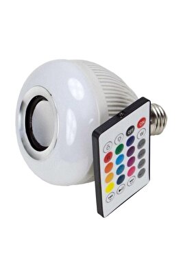 Wj-l2 Bluetooth Hoparlör Led E27 Ampül Beyaz Lamba Glrshop ürün fotoğrafı
