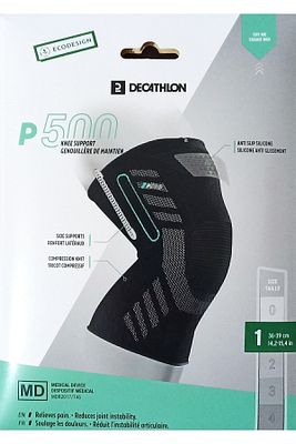Tarmak Yetişkin Sporcu Dizlik Prevent Siyah P500 ürün fotoğrafı