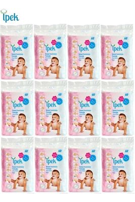 Bebek Temizleme Pamuğu 720 Adet (12pk*60) ürün fotoğrafı
