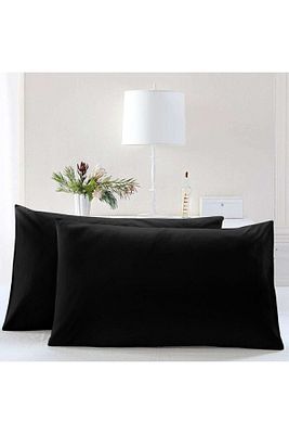 Noir Siyah Yastık Kılıfı 2li Set (50X70) Pamuklu ürün fotoğrafı