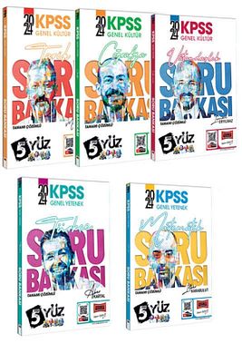 2025 Kpss Genel Kültür Genel Yetenek 5yüz Ekibi Tüm Dersler Soru Bankası Seti ürün fotoğrafı