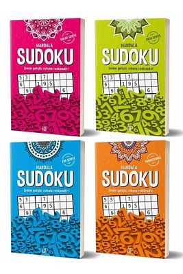 Mandala Sudoku Kolay Seviye / Orta Seviye / Zor Seviye / Profesyonel 4 Kitap Set ürün fotoğrafı