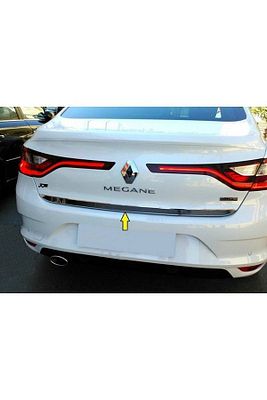 Renault Megane 4 2016 Ve Üzeri Krom Bagaj Alt Çıtası Sedan Paslanmaz Çelik ürün fotoğrafı