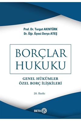 Borçlar Hukuku/genel Hükümler Özel Borç Ilişkileri ürün fotoğrafı