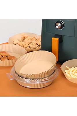 Xiaomi Uyumlu Hava Fritözü Airfryer Firitözü Philips Yağsız Fritöz Pişirme Kağıdı Kalıbı 50'li ürün fotoğrafı