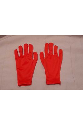 Kırmızı Renk Çocuk (birinci Kalite Polyester Kumaştan )bandocu,pandomim,tören Eldiveni 9-12 Yas ürün fotoğrafı