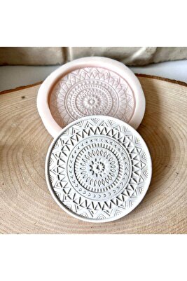 Mandala Bardak Altlığı Silikon Kalıp ürün fotoğrafı