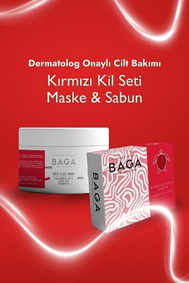 Kırmızı Kil Seti Maske & Sabun ürün fotoğrafı