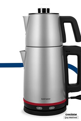 Chaidem Xl 2200 Watt Paslanmaz Çelik Damlatmaz Çelik Çay Makinesi Ve Su Isıtıcısı Inox ürün fotoğrafı