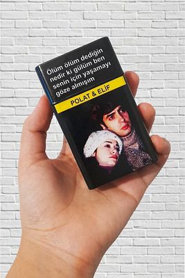Polat & Elif Kurtlar Vadisi Ölüm Ölüm Dediğin Nedir Ki Gülüm Standart Sigara Tabakası Kutusu ürün fotoğrafı