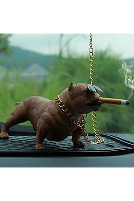 Pitbull Maskot Torpido Üstü Süs Köpek Kahverengi ürün fotoğrafı
