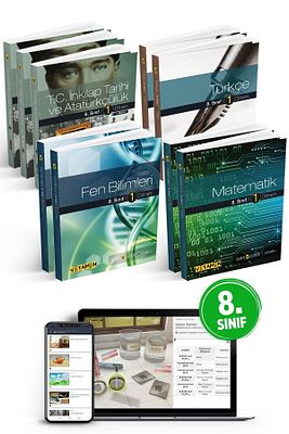 8. Sınıf Tüm Dersler Konu Anlatım Seti- Ders ve Yardımcı Kitaplar (9 Kitap) + Dijital Ürün ürün fotoğrafı