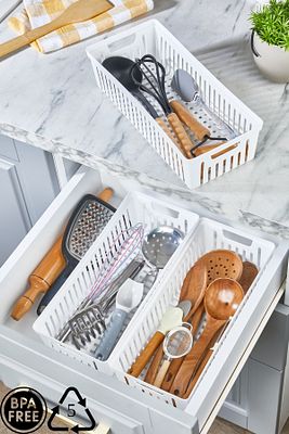 3'Lü Set Modüler Kaşıklık Ve Kepçelik Çekmece Içi Düzenleyici Mutfak Organizer ürün fotoğrafı