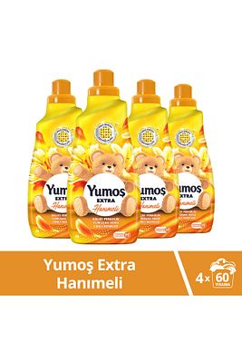 Extra Konsantre Çamaşır Yumuşatıcısı Hanımeli 1440 ml 60 Yıkama 4 Adet ürün fotoğrafı