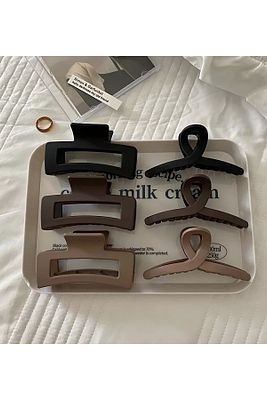 Kadın Ikili Model Siyah Kahverengi Tonlar 6'lı Set ürün fotoğrafı