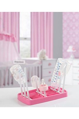 Pembe Biberon Kurutucusu Bpa İçermeyen Biberonluk Biberon Standı ürün fotoğrafı