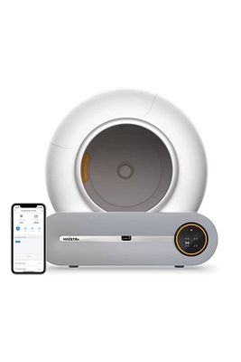 BF01 Akıllı Otomatik Kedi Tuvaleti, App Kontrol, 65lt Hazne, 9lt Çöp haznesi-UV Temizleme ürün fotoğrafı