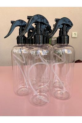 1 Adet Parfüm,kolonya,dezenfekten,ve Deterjan Için Boş Fısfıs Sprey Şişe 400 ml Şeffaf ürün fotoğrafı