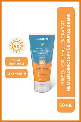 Leke Karşıtı Spf 50 | Yüksek Korumalı Nemlendirici Güneş Kremi | 50 ml | Tüm Cilt Tipleri Için ürün fotoğrafı