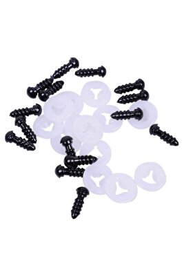 Amigurumi Vidalı Göz Bebek Gözü 6 Mm (100 Adet - 50 Çift) ürün fotoğrafı