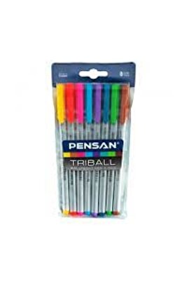 TRİBAL TÜKENMEZ KALEM RENKLİ 8 Lİ ürün fotoğrafı