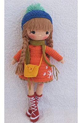 Kış Güzeli Amigurumi Organik Oyuncak Amigurumi Organik Oyuncak ürün fotoğrafı