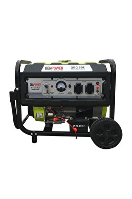 Gbg 50 E Model,5 Kva Benzinli,ipli /marşlı,tekerlekli,monofaze Portatif Jeneratör ürün fotoğrafı