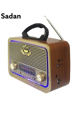 Vintage Rt-301 Nostalji Bluetooth Şarjlı Radyo Usb Sd Mp3 Player ürün fotoğrafı