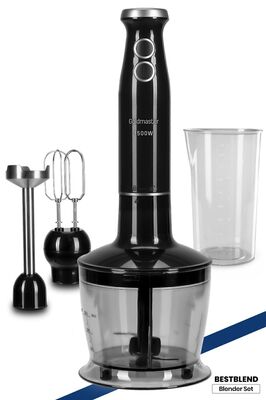 Bestblend 1500 Watt 4 Bıçaklı Paslanmaz 3 In 1 Blender Seti ürün fotoğrafı