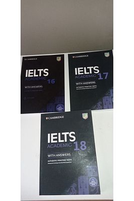 Cambridge University Ielts 16-academic -17-academic-18-3 kitap ürün fotoğrafı