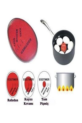 Renk Değiştiren Yumurta Zamanlayıcı Egg Timer - Yumurta Haşlama Derece Göstergesi 1 Adet ürün fotoğrafı
