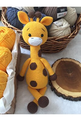 Amigurumi Sevimli Zürafa ürün fotoğrafı