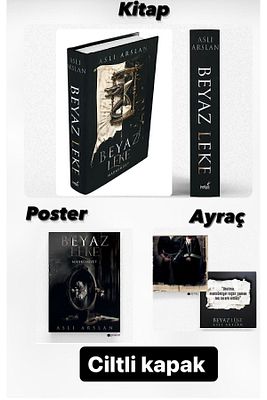 Beyaz Leke - Aslı Arslan ( Ciltli Kapak ) Poster Ve Ayraçlı ürün fotoğrafı