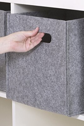 Çok Amaçlı Keçe Organizer Sepet Çocuk Odası Oyuncak Sepeti ürün fotoğrafı